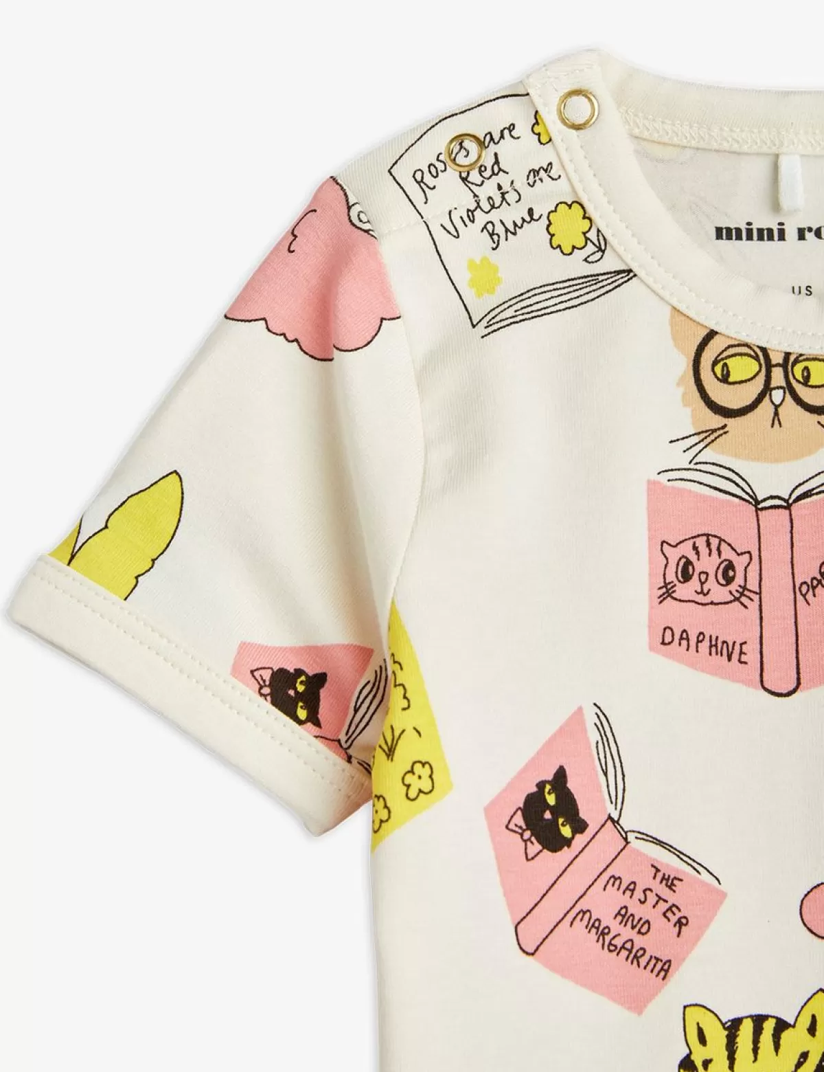 Store Mini Rodini Reading Cats Baby Set