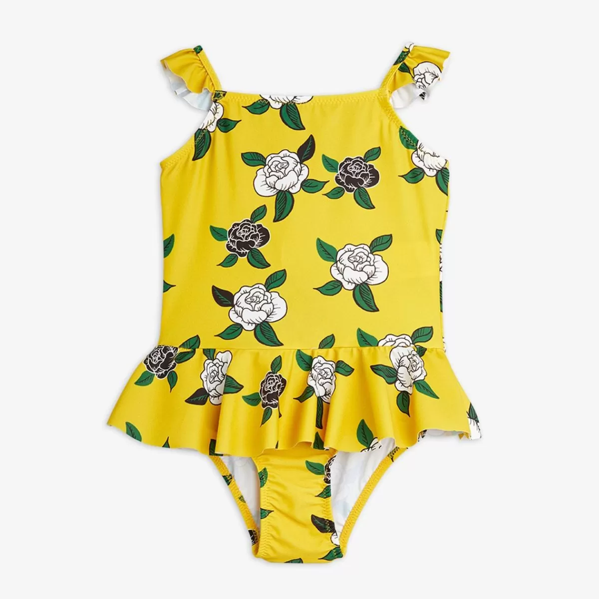 Best Sale Mini Rodini Rose UV-baddräkt med Kjol Yellow