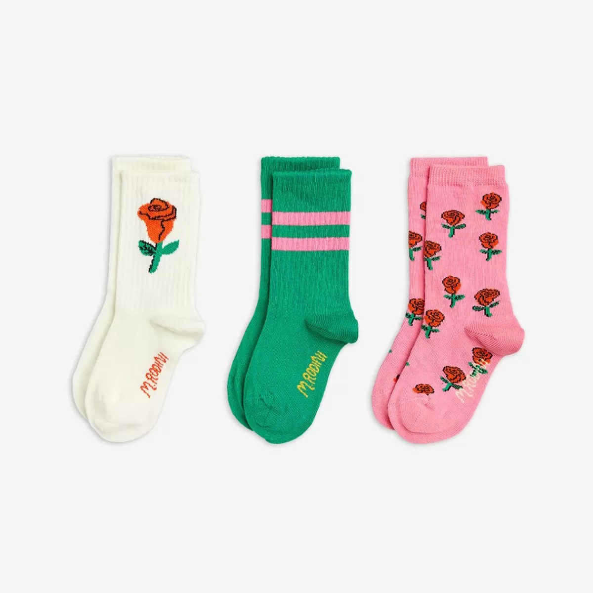 Flash Sale Mini Rodini Roses Strumpor 3-pack