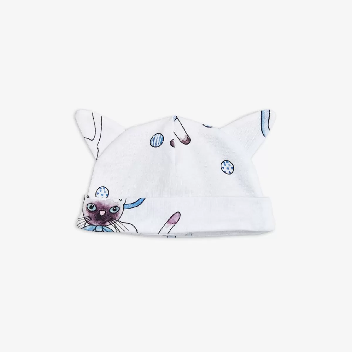 Flash Sale Mini Rodini Siamese Cat Baby Beanie Med Kattöron