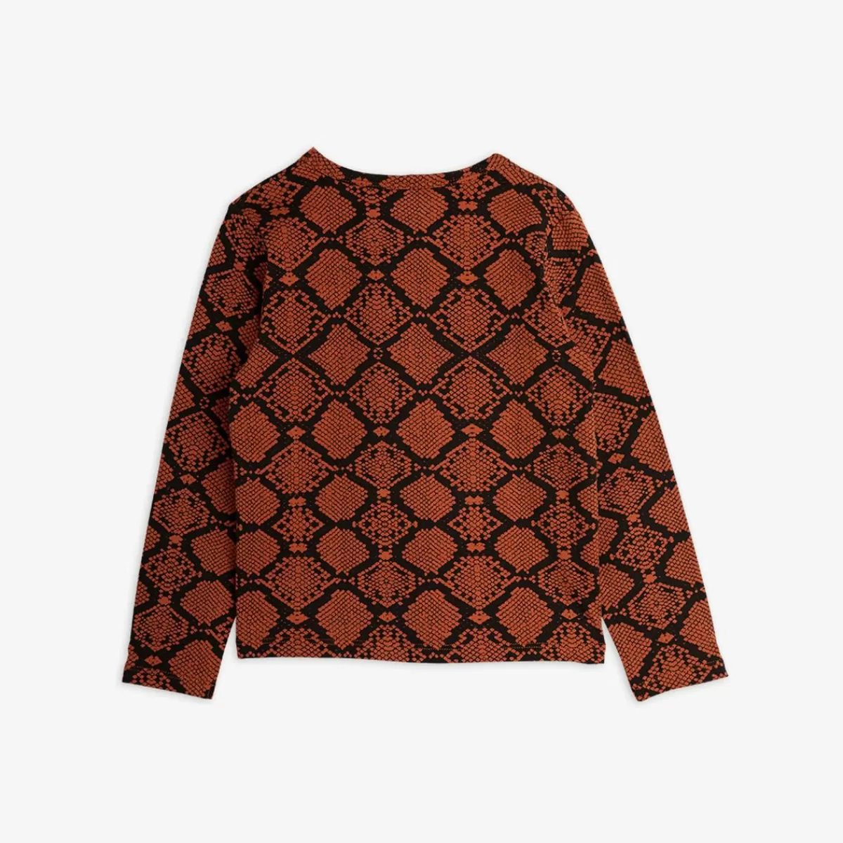 Flash Sale Mini Rodini Snakeskin Långärmad T-shirt Brun