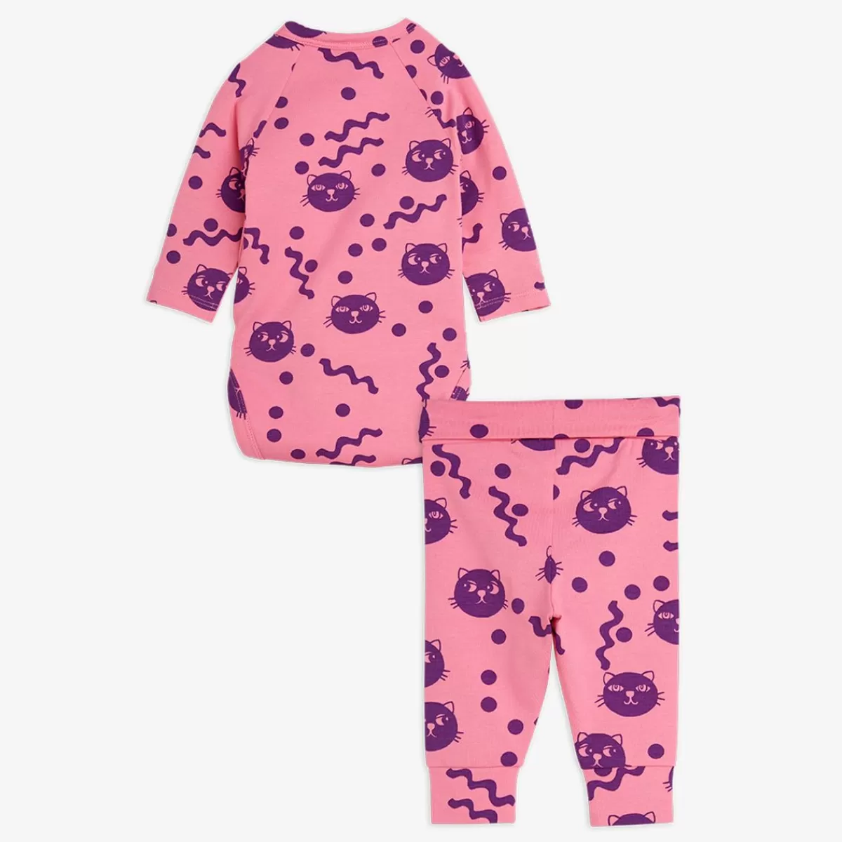 Online Mini Rodini Squiggly Cats Baby Set