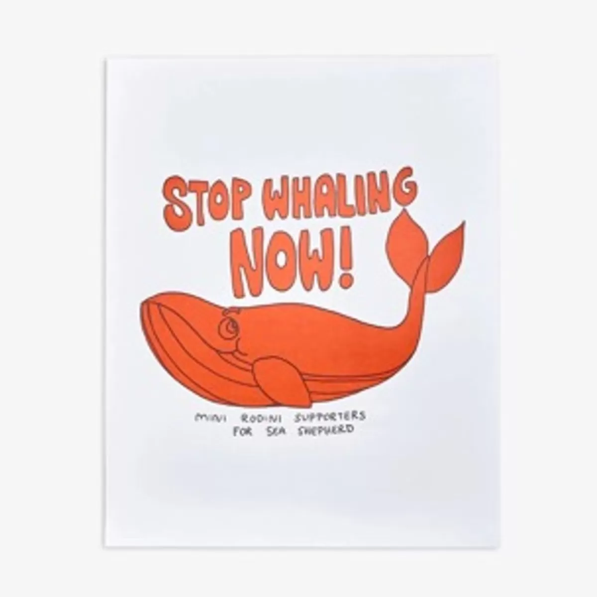 Sale Mini Rodini Stop Whaling Poster