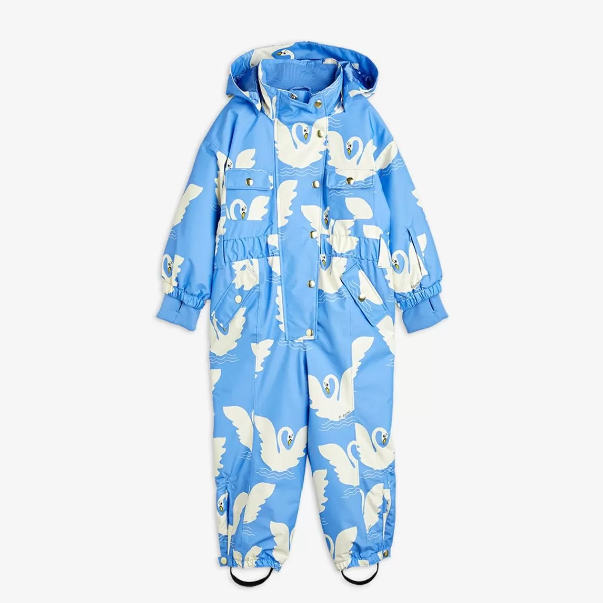 Shop Mini Rodini Swan Skidoverall