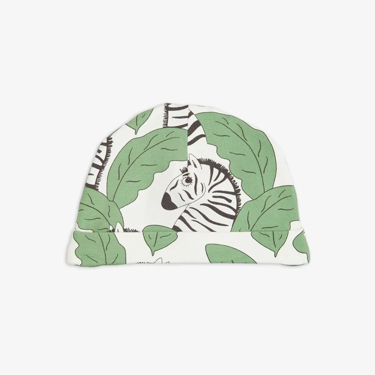 Clearance Mini Rodini Zebra Baby Beanie Green